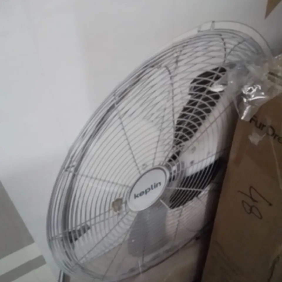 BOXED KEPLIN 20" FLOOR FAN CHROME
