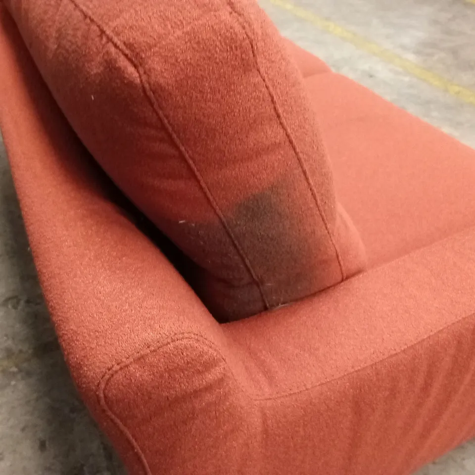 QUALITY DESIGNER ITALIAN MADE ALESSANDRO 3 SEATER FABRIC SOFA - LOBSTER