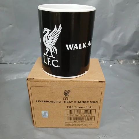 BOX OF APPROX 30 LIVERPOOL HEAT CHANGED MUG / COLLECTION ONLY 