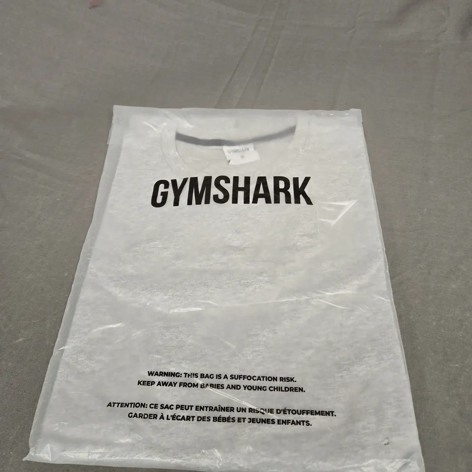 BAGGED GYMSHARK CREST T-SHIRT SIZE M