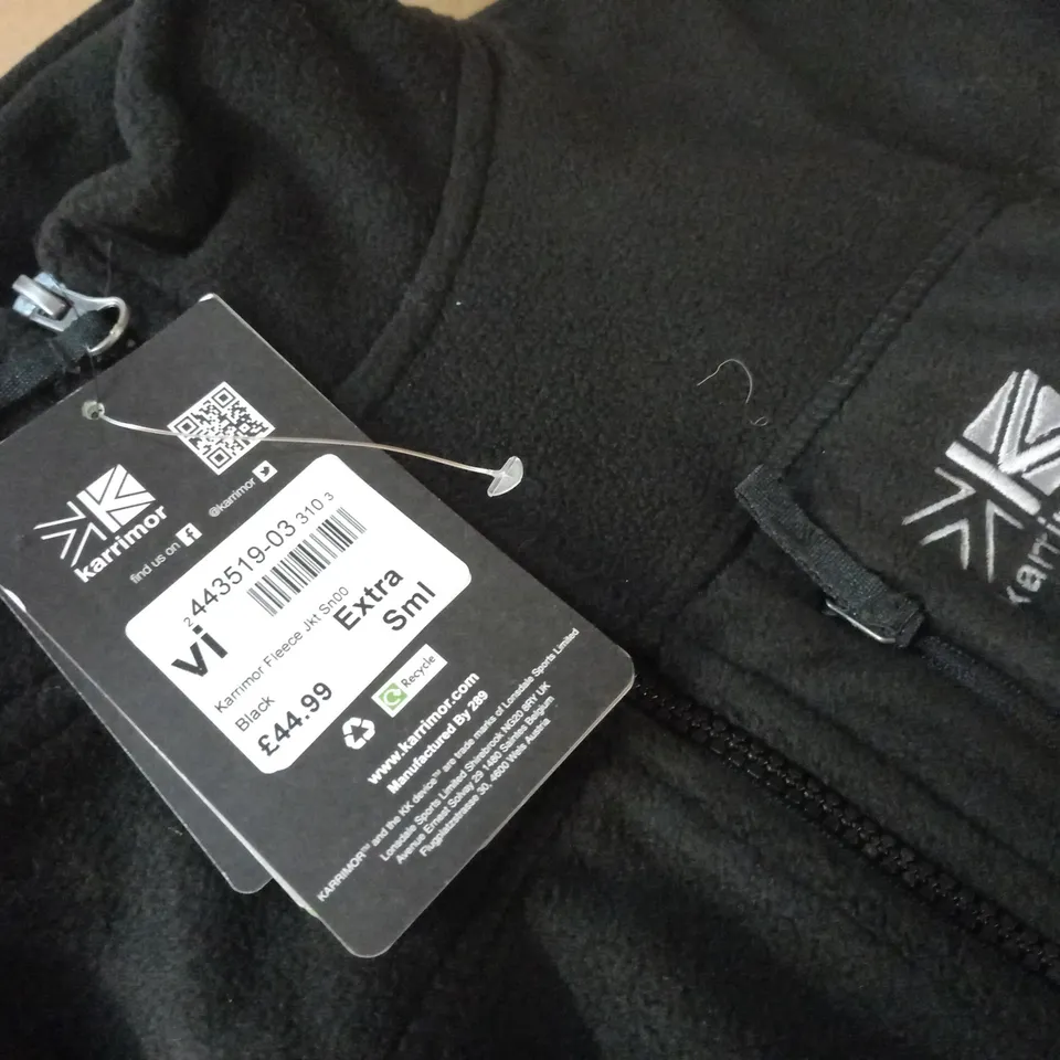 KARRIMOR BLACK FLEECE JACKET - XS