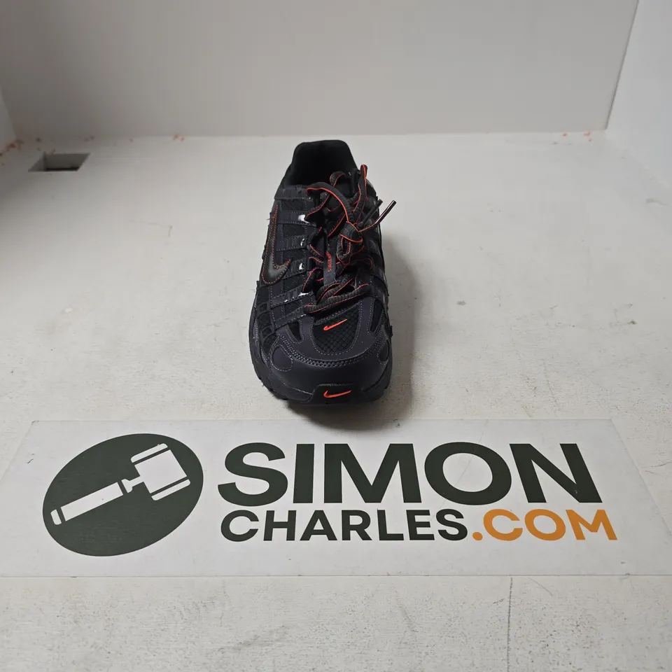 UNBOXED PAIR OF NIKE P-6000 TRAINERS IN BLACK/RED - UK 8.5