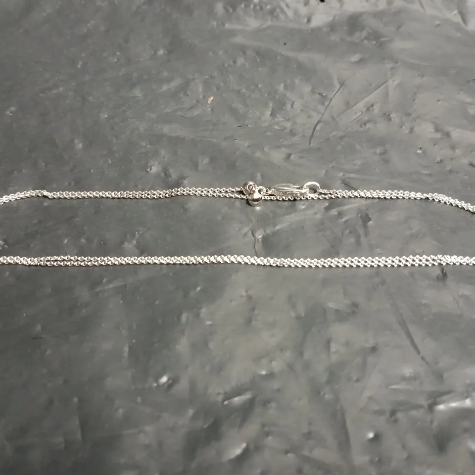 MONICA VINADER SILVER CHAIN BRACELET WITH SPRING RING CLASP