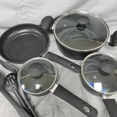 BLISS & BEYOND 12 PCS COOKWARE SET – FORGED CARBON STEEL