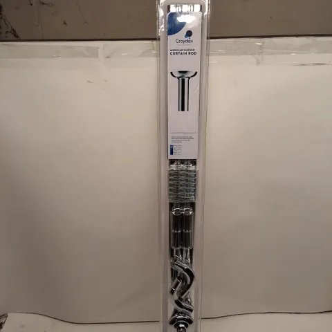 CROYDEX MODULAR SHOWER CURTAIN ROD β CHROME, BOXED