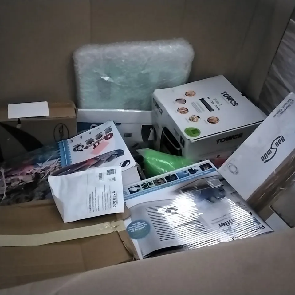PALLET OF ASSORTED ITEMS INCLUDING ICY AIR PORTABLE AIR COOLER, NRS HEALTHCARE, SPORT SUPER POWER BASKET BALL NET, ADJUSTABLE TENSION ROD, TOMMEE TIPPEE ADVANCED ELECTRIC STERILISER, LIVIVO SHOULDER B
