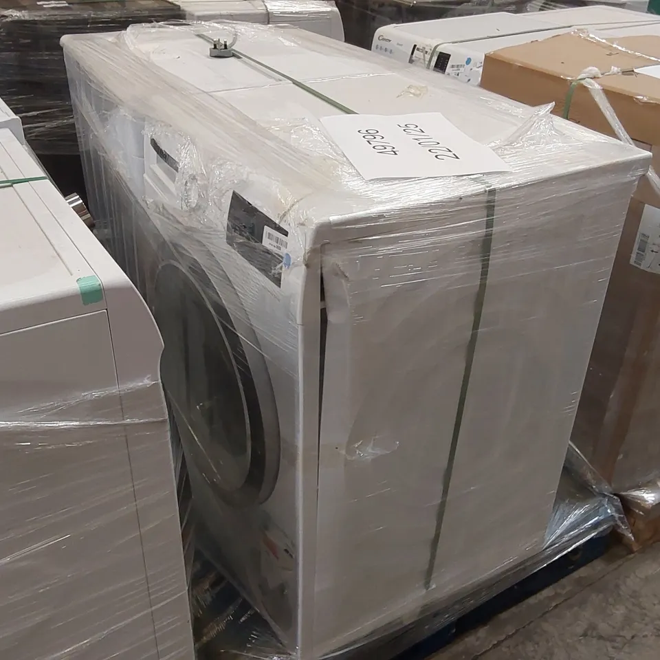 BOSCH SERIES 4 WAN28250GB WASHING MACHINE AND HOOVER H-DRY 300 9KG CONDENSER TUMBLE DRYER WHITE