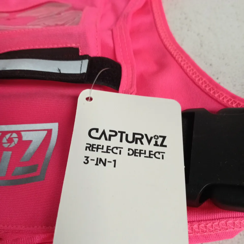 CAPTURZ REFLECT DEFLECT 3-IN-1 PINK SAFETY VEST 