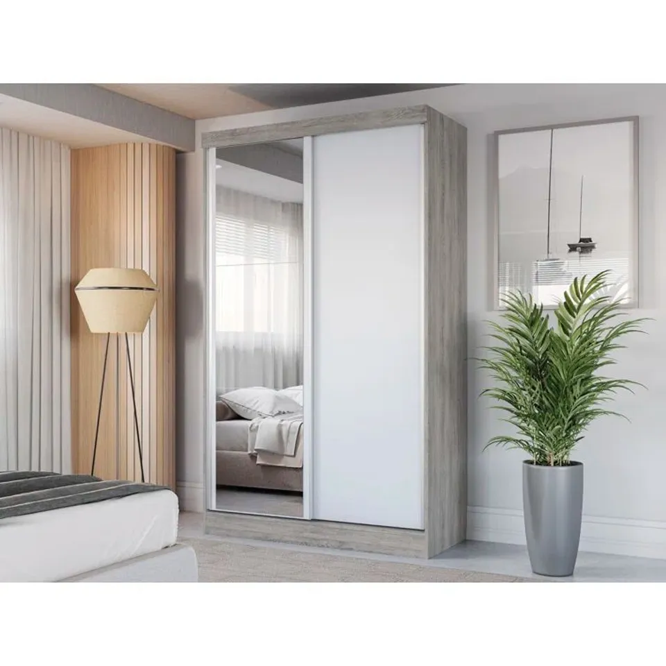 LUCIENNA SOLID WOOD WARDROBE(2 PARTS)