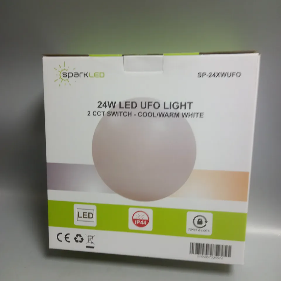 BOXED SPARKLED 24W LED UFO LIGHT