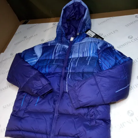 HYPE BLUE DRIPS KIDS PUFFER JACKET SIZE 9-10 YEARS