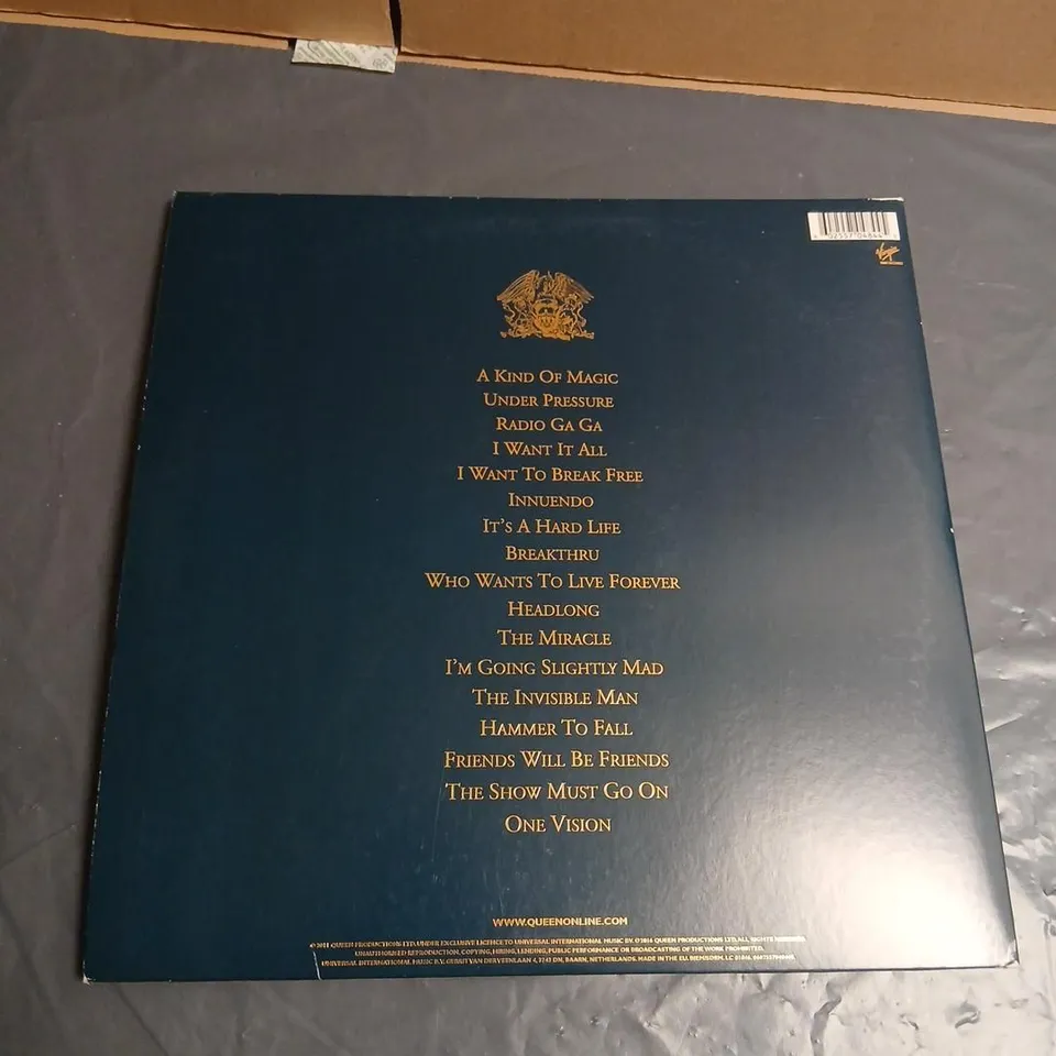 QUEEN GREATEST HITS II – 2 LP VINYL BOX SET (BLUE COVER)