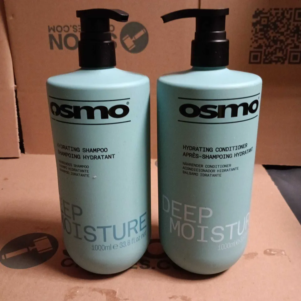 OSMO DEEP MOISTURE HYDRATING SHAMPOO & CONDITIONER DUO – 2 X 1000ML