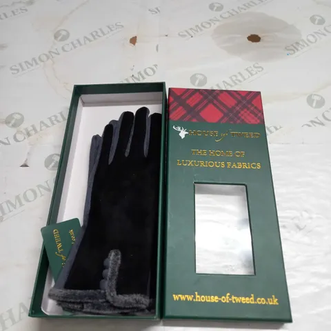 HOUSE OF TWEED BLACK HOT GLOVES