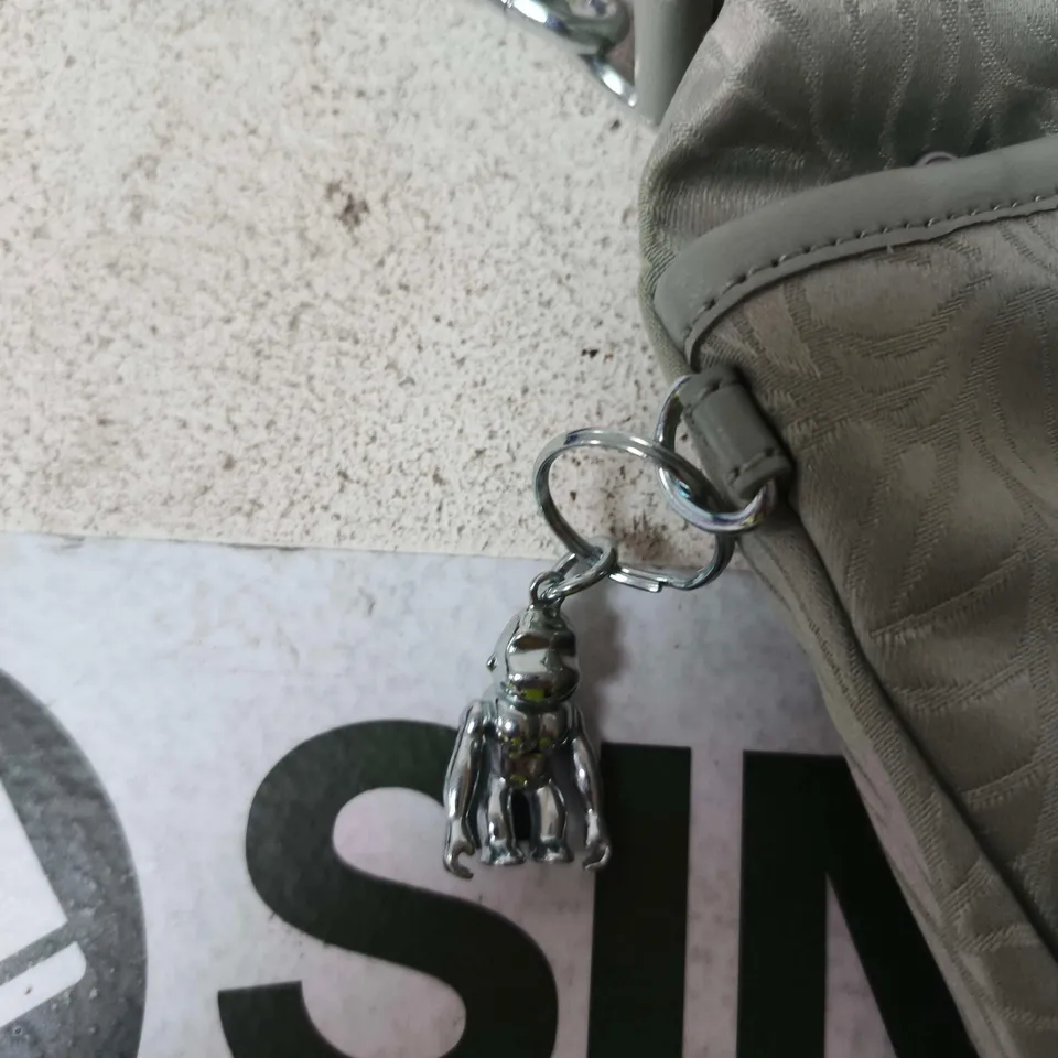KIPLING CROSSBODY BAG – GREY WITH MONKEY CHARM