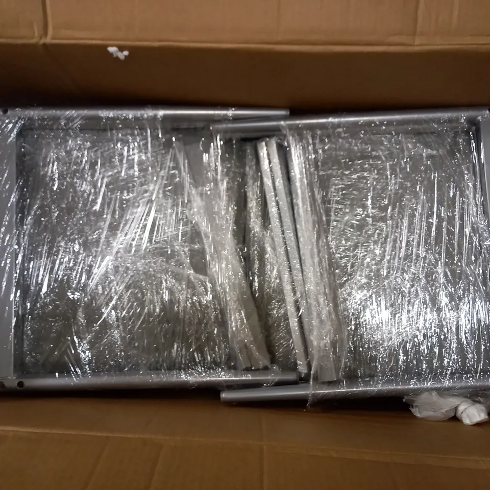 BOX OF 4 UNBRANDED GREY DINING CHAIRS