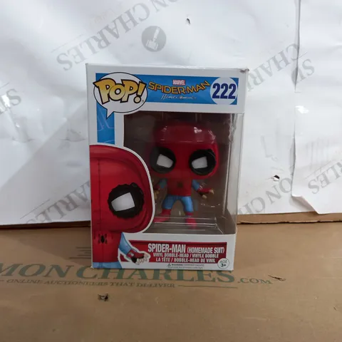FUNKO POP SPIDERMAN HOMECOMING 222 SPIDERMAN HOMEMADE SUIT VINYL BOBBLEHEAD