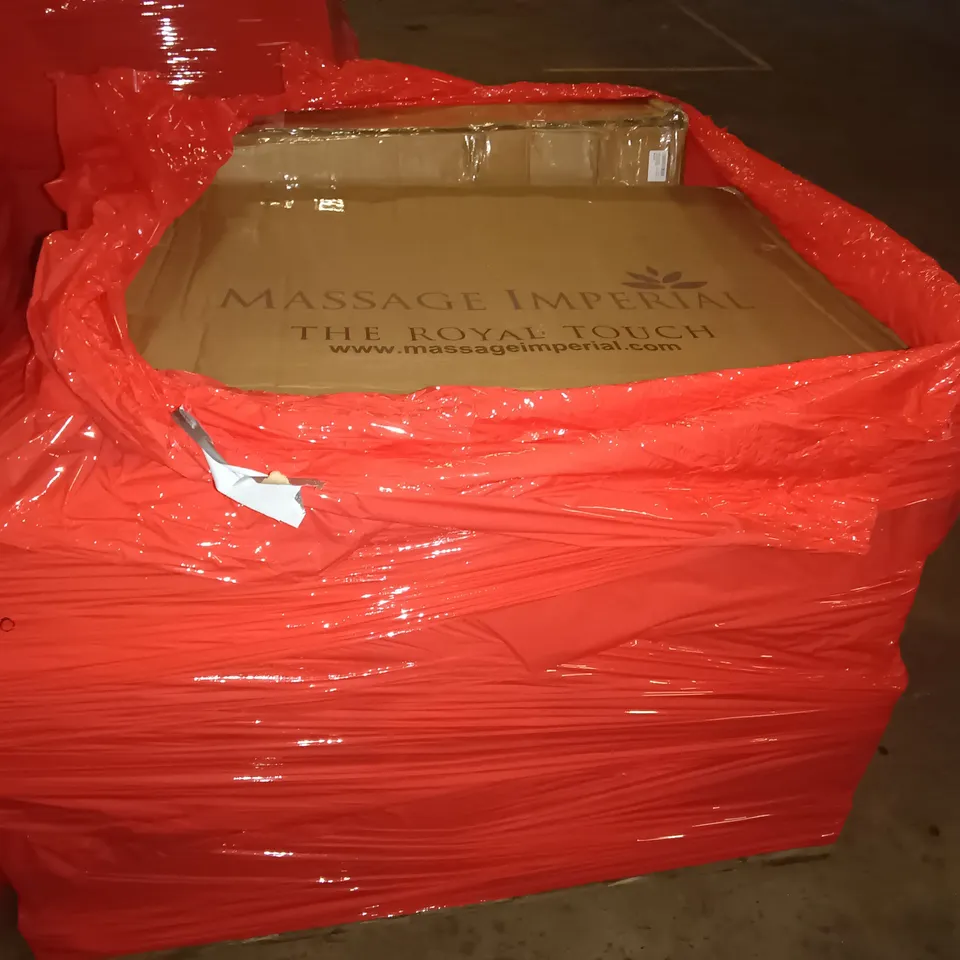 PALLET OF ASSORTED ITEMS TO INCLUDE ROLLING STOOL, WOLVERINE PAPER SHREDDER AND CLOTHES DRYER