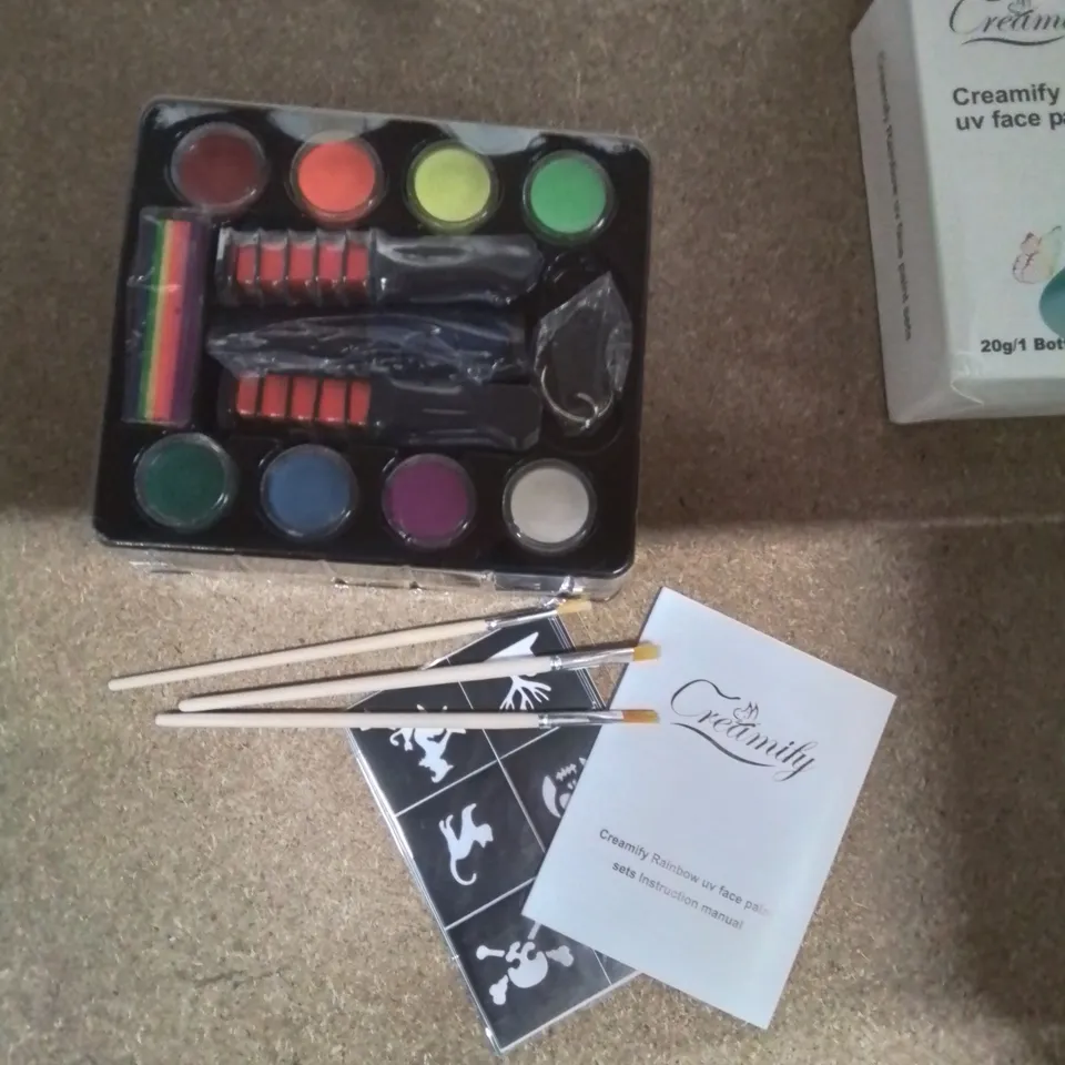 BOXED CREAMIFY RAINBOW UV FACE PAINTING SET 