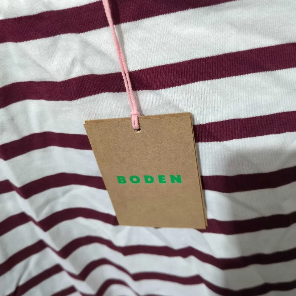 BODEN STRIPED LONG-SLEEVE TOP – UK 12