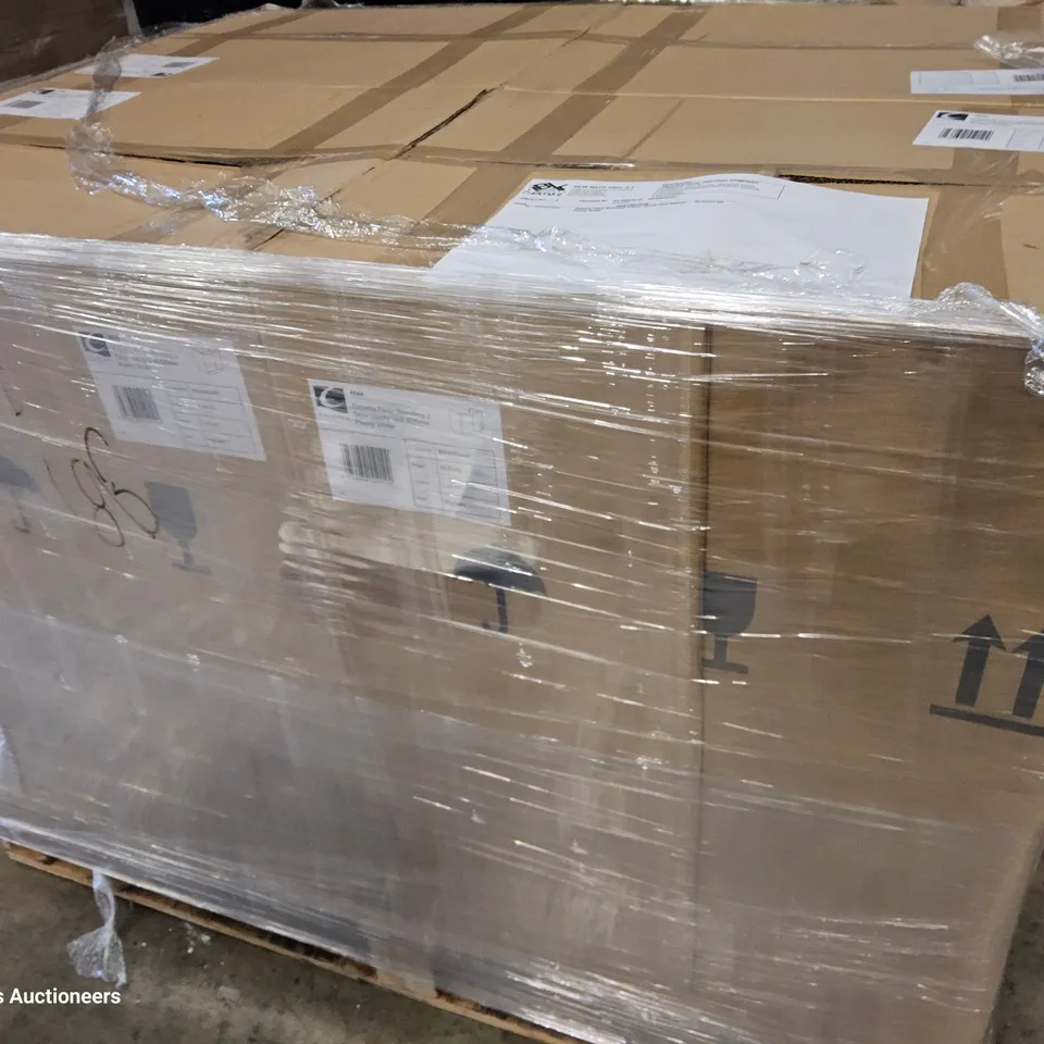 PALLET TO CONTAIN APPROXIMATELY 4 BOXED ESPERIA FLOOR STANDING 2 DOOR VWNITY UNITS 600mm PEARLY WHITE