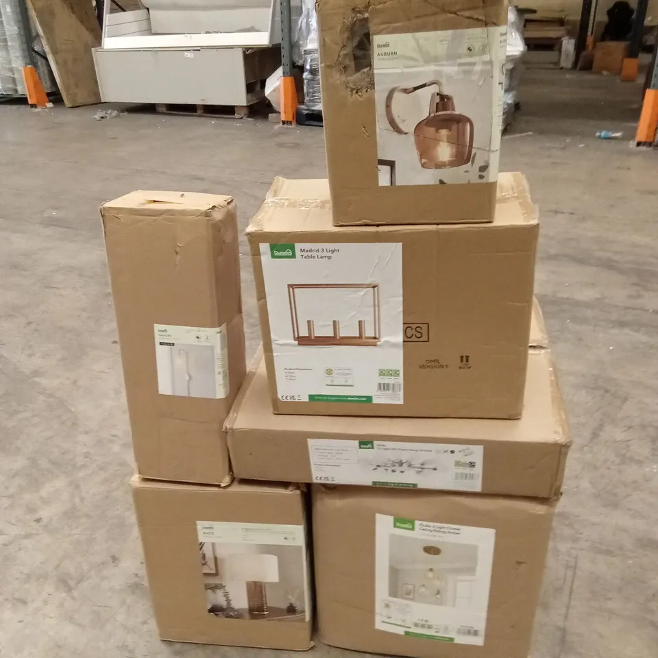 PALLET TO CONTAIN APPROXIMATELY 30 ASSORTED DESIGNER LIGHTING PRODUCTS