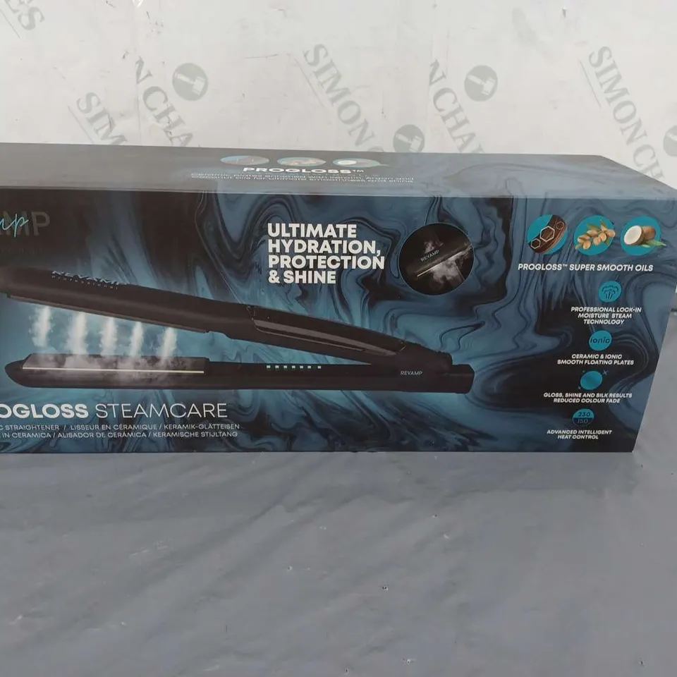 LOT OF 5 REVAMP PROGLOSS STEAMCARE CERAMIC STRAIGHTENER