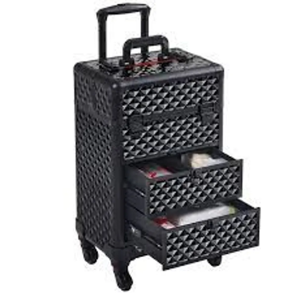 BOXED YAHEETECH MAKEUP ORGANISER - BLACK (1 BOX)