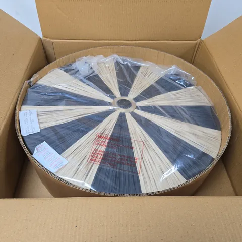 JOHN LEWIS RAFFIA WALL LIGHT BOXED