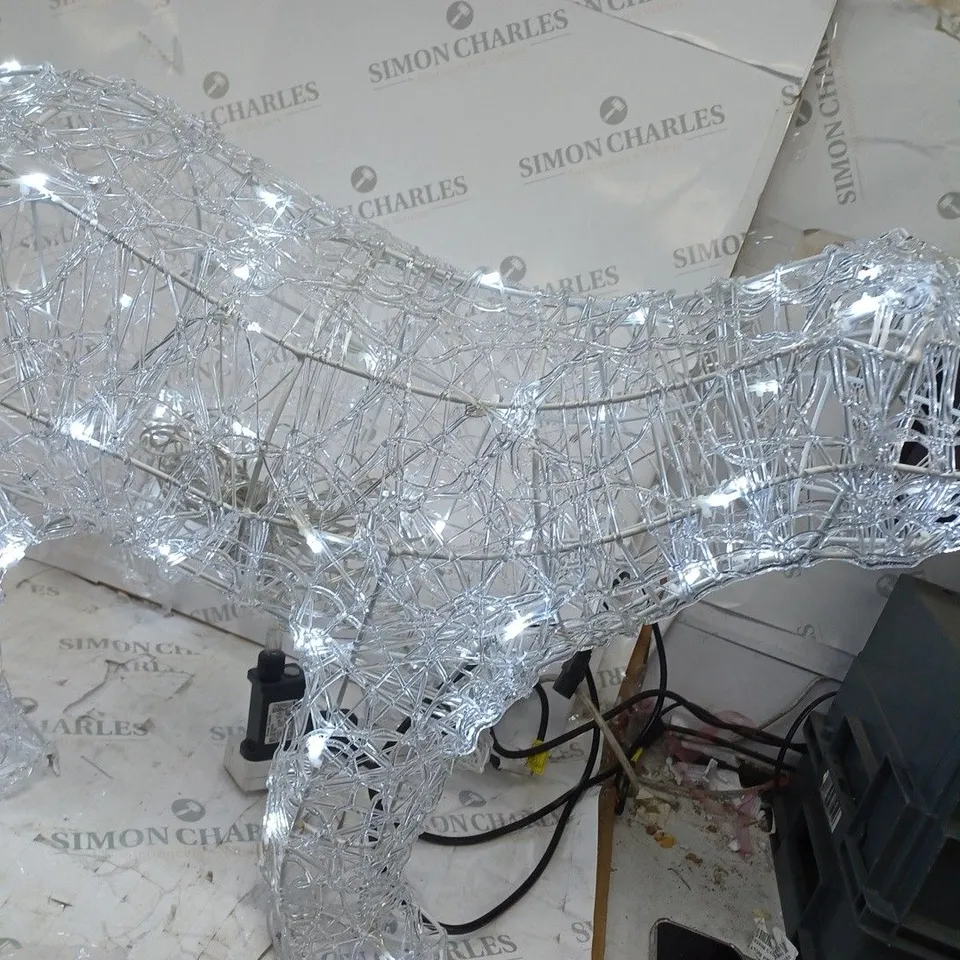 CHRISTMAS LIGHT UP POLAR BEAR DECORATION