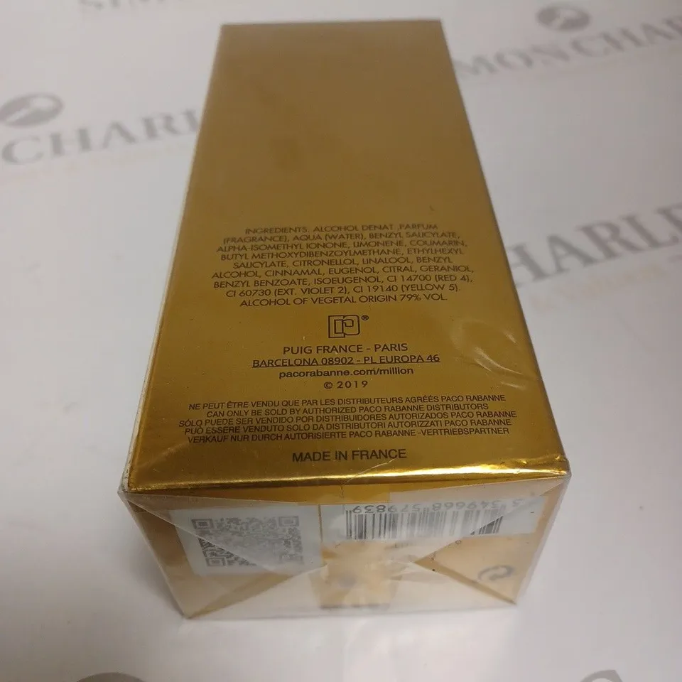 BOXED AND SEALED PACO RABANNE ONE MILLION PARFUM 100ML