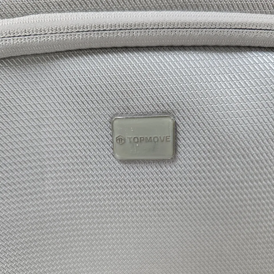 TOPMOVE GREY TRAVEL SUITCASE WITH BUILT-IN LOCK, WHEELED