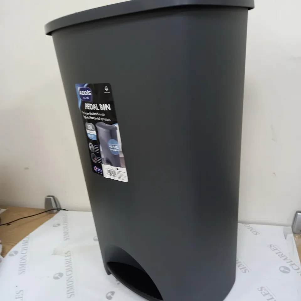 ADDIS 50L PEDAL BIN RRP £16.99
