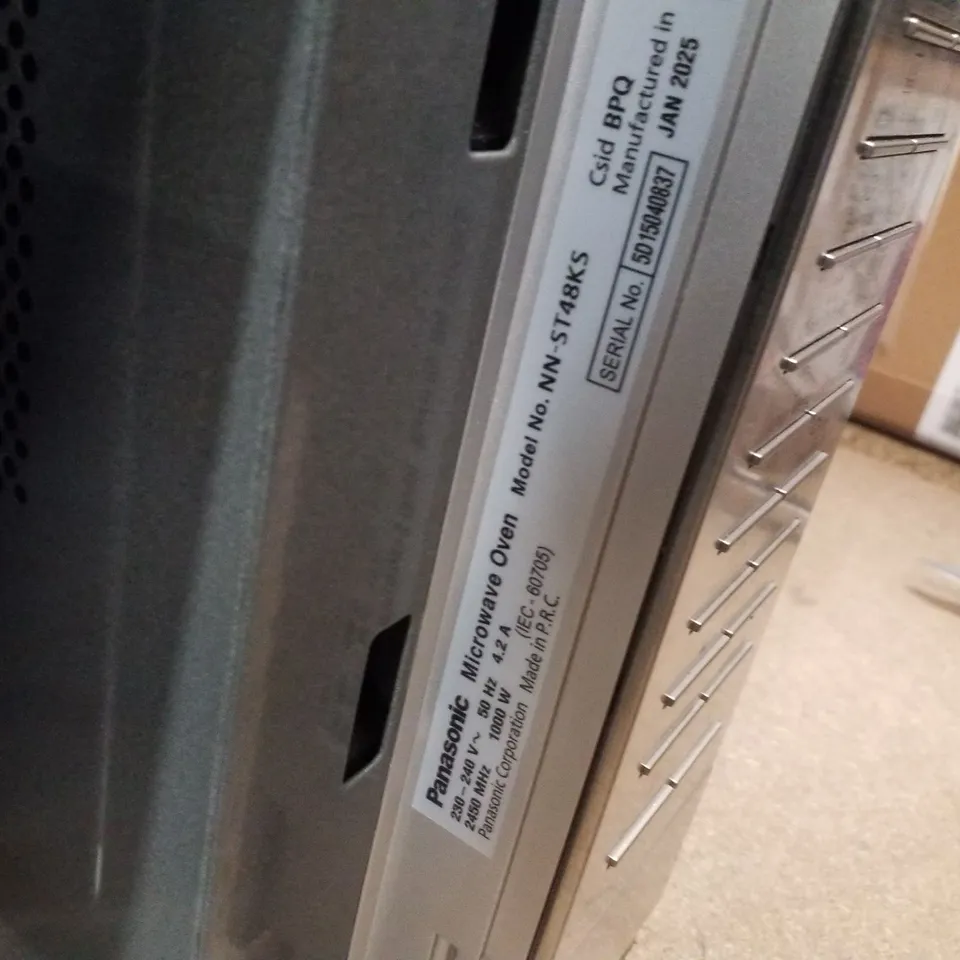 PANASONIC NN-ST48KS MICROWAVE OVEN 