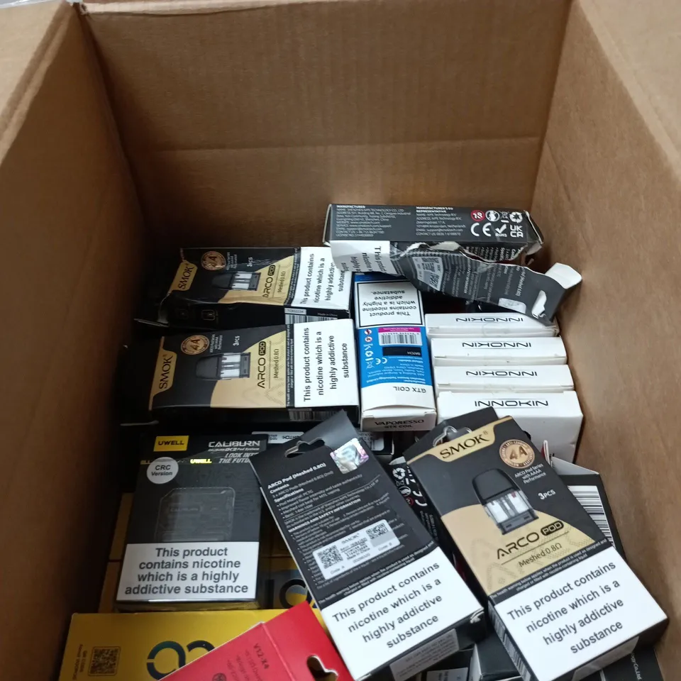 BOX OF APPROXIMATELY 20 ASSORTED ECIGS  INCLUDING SMOK AND INNOKIN 