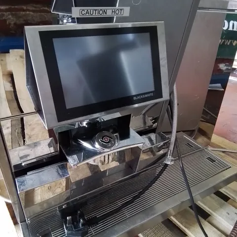 THERMAPLAN BLACK & WHITE CTM COFFEE MACHINE WITH MILK FRIDGE