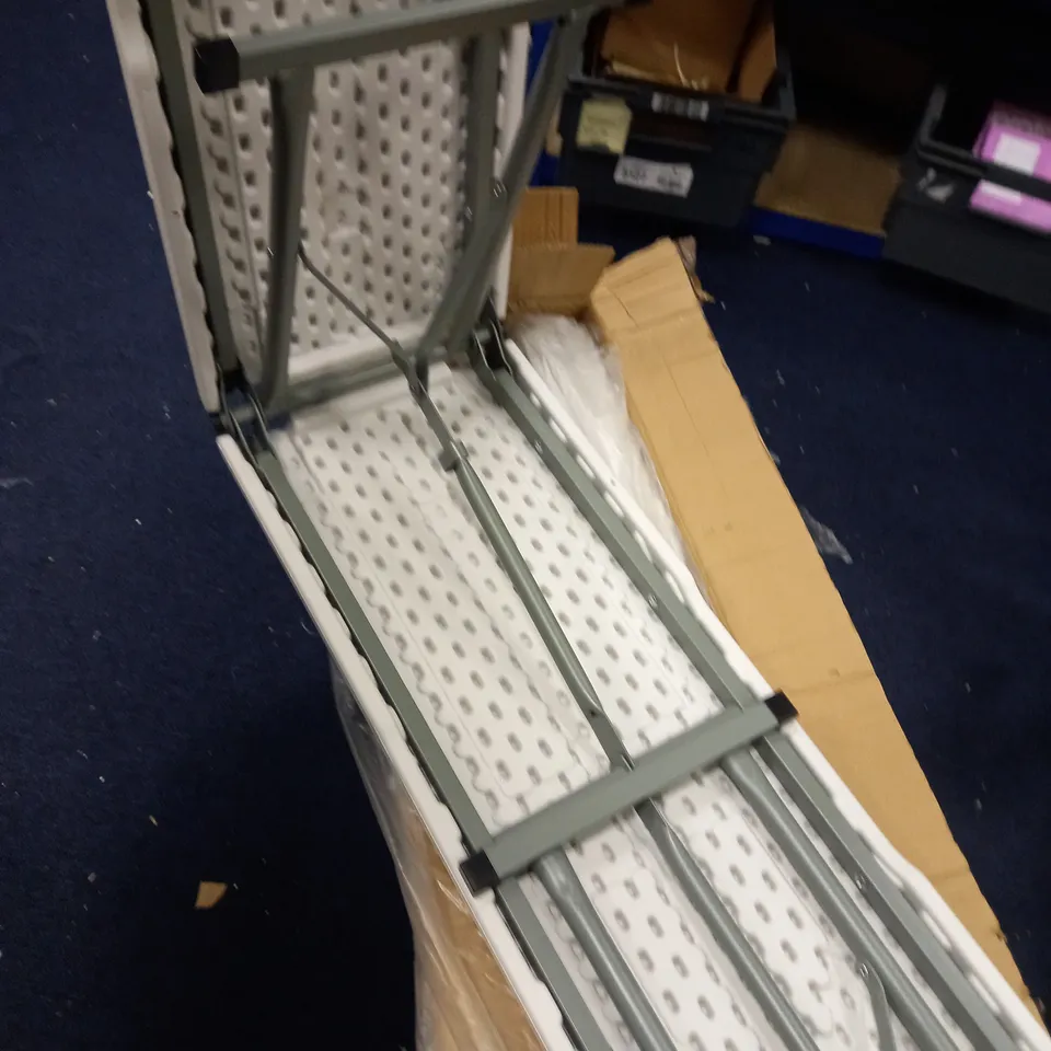 PAIR OF 6FT FOLDING METAL TABLES / COLLECTION ONLY