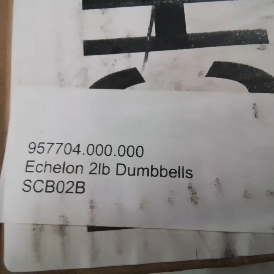 TWO PAIR OF ECHELON 2lb DUMBELLS 