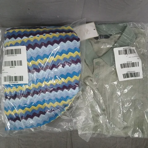 BOX OF APPROXIMATELY 10 ASSORTED HOUSEHOLD ITEMS AND CLOTHING/FASHION PRODUCTS IN VARIOUS COLOURS, STYLES, AND SIZES - COLLECTION ONLY