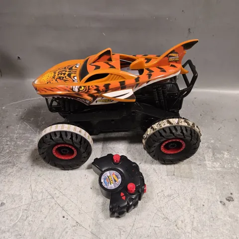 HOT WHEELS MONSTER TRUCKS TIGER SHARK RC CAR 