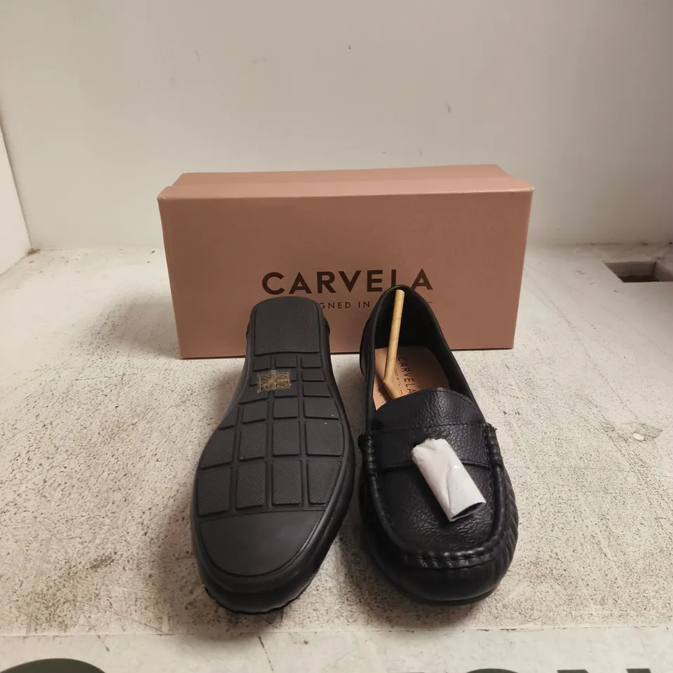 CARVELA BLACK LEATHER FLATS – LADIES' SHOES (EU 40) UK 7