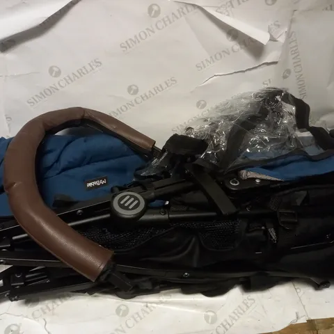 MY BABIIE SEA BLUE LIGHTWEIGHT STROLLER - COLLECTION ONLY