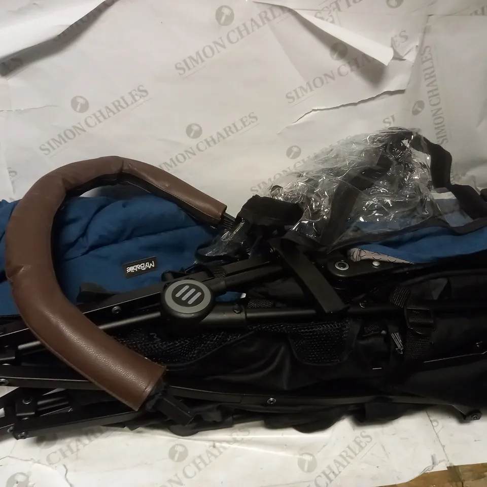 MY BABIIE SEA BLUE LIGHTWEIGHT STROLLER - COLLECTION ONLY