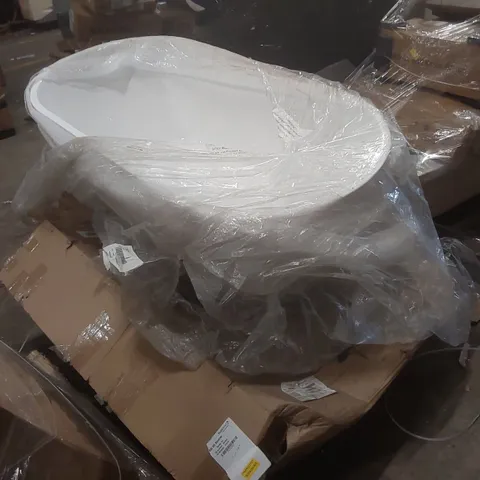 PALLET CONTAINING BATH TUB ND CONSOLE TABLE PARTS