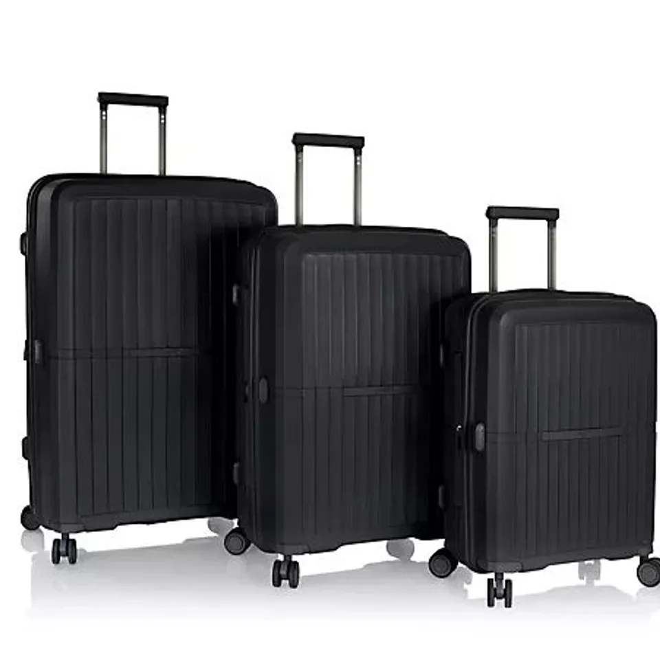 HEYS DURAFLEX AIRLITE 3 PC LUGGAGE SET BLACK