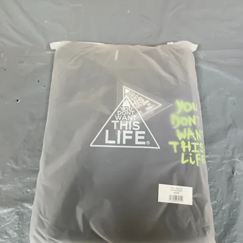 YDWTL YELLOW PAINTER HOODIE – SIZE M