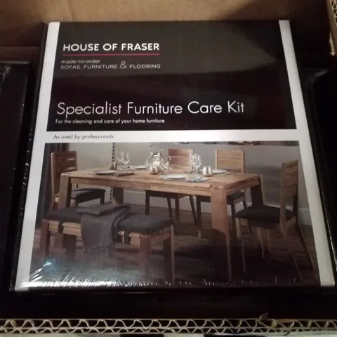 BOX CONTAINING 6 HOUSE OF FRASER SPECIALIST FURNITURE CARE KITS