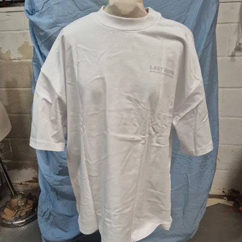 LAST REPS WHITE T-SHIRT - SIZE L