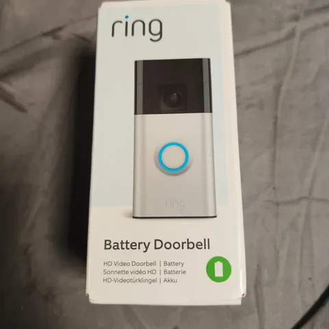 RING BATTERY DOORBELL – BOXED (HD VIDEO DOORBELL, BATTERY)