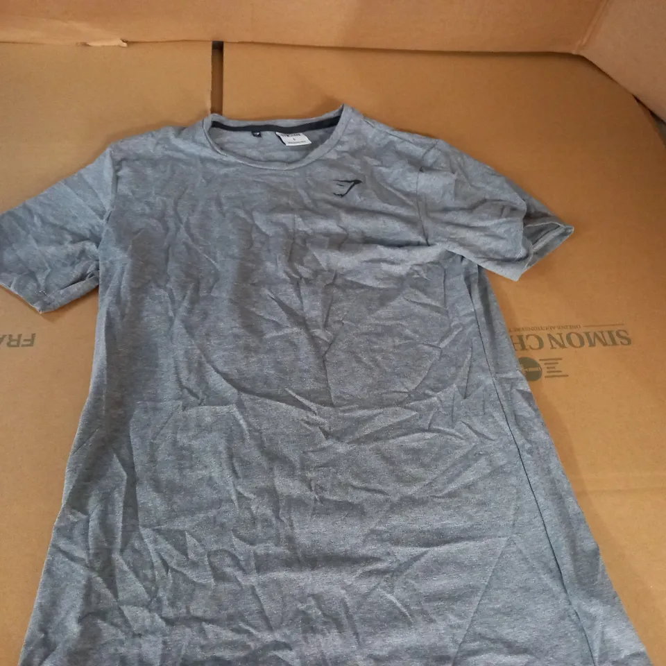 GYMSHARK GREY T-SHIRT - S
